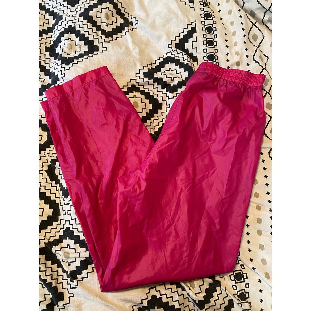 Vintage Lacoste Pink Windbreaker Pants Size Large